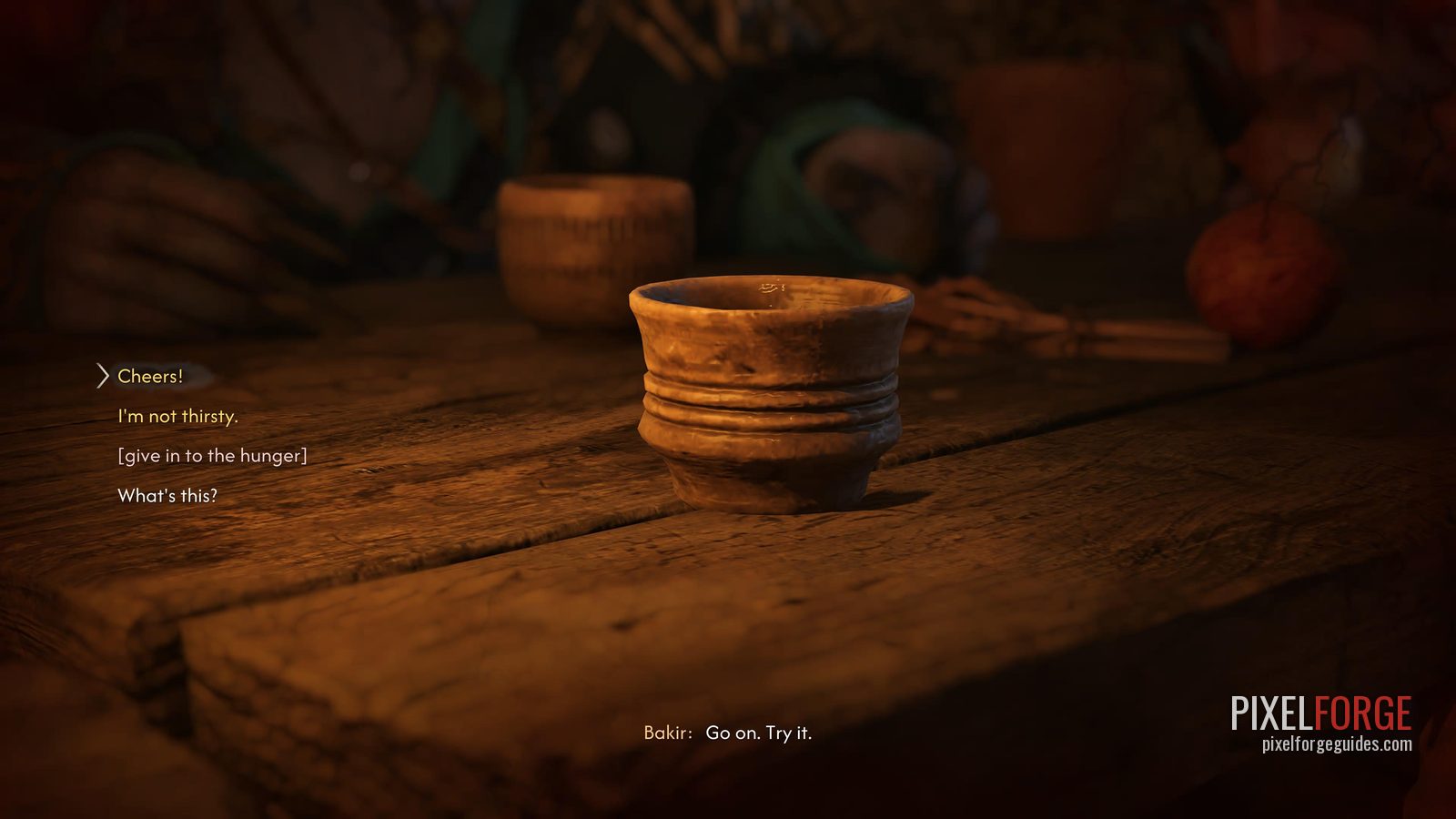 Bakir's feast: the toast