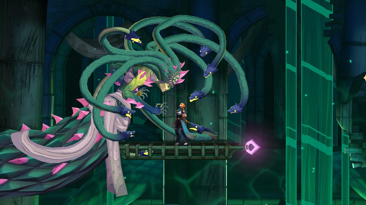 Medusa boss fight in Castlevania: Belmont's Curse